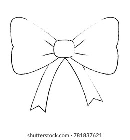 bow ribbon isolated icon