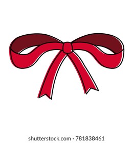 bow ribbon isolated icon