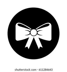 bow with ribbon isolated icon vector illustration design