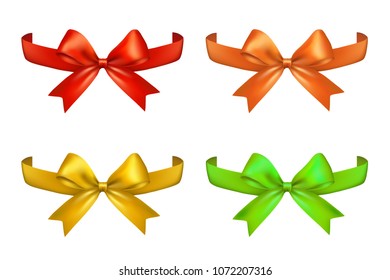 Bow and ribbon isolated on white background 2