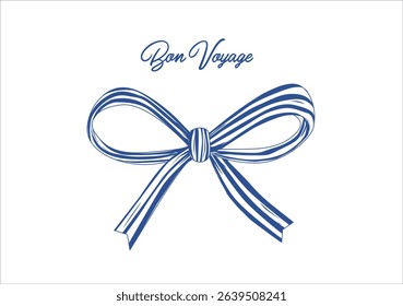 bow ribbon pattern nautical marine sailor yacht  inspirational cute quote slogan typography. Vector illustration design for fashion, tee, t shirt, print, poster, graphic, background.Coquett
