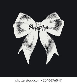 Bow ribbon pattern is perfect. love graphic print design. Bow tie t shirt design for girl, ladies and women, Love you more artwork. Pretty vibes, illustration design for fashion, tee, t shirt, print