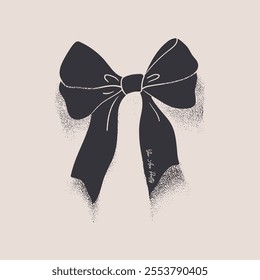 Bow ribbon pattern is perfect. love graphic print design. Bow tie t shirt design for girl, ladies and women, Love you more artwork. Pretty vibes, illustration design for fashion, tee, t shirt, print