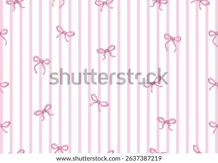 bow ribbon pattern repeating hand drawn seamless  inspirational cute quote slogan typography. Vector illustration design for fashion, tee, t shirt, print, poster, graphic, background.Coquette bows 
