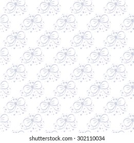 Bow seamless pattern