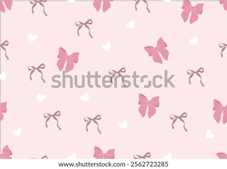 bow seamless and print. Vector illustration design.