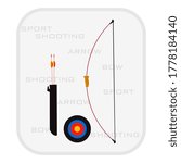 bow for shooting.isolated on a white background.vector.