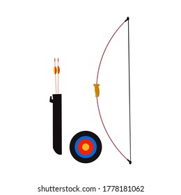 arco para disparar.aislado en un fondo blanco.vector.