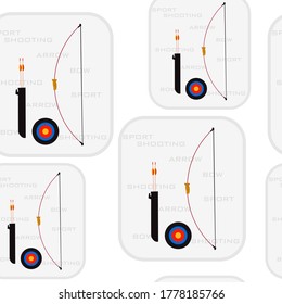 bow for shooting.isolated on a white background.vector.seamless pattern.