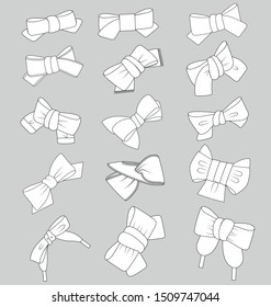 bow sketch flat fashion design