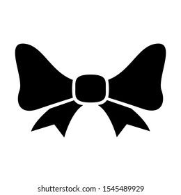 bow solid black vector icon