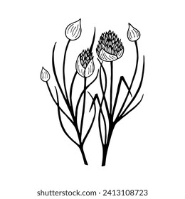 Bow of speed. Vector stock illustration eps10. Hand drawing. Outline, isolate on a white background.