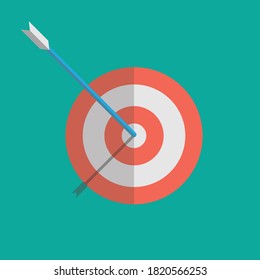 Bow target flat icon design vector Eps10