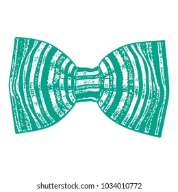 Bow tie. "Arcadia" color. Vector illustration