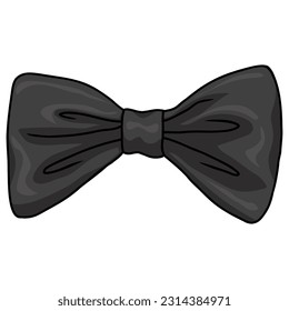 Bow Tie Black Illustration Drawing Vector