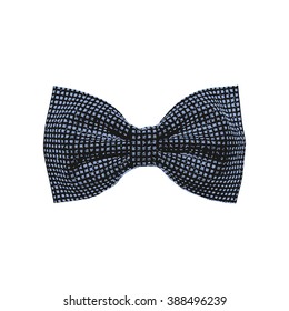 bow tie. black and serenity color. vector illustration