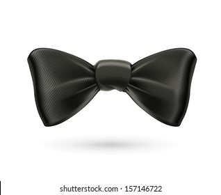 Bow tie, black vector