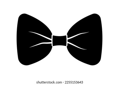 bow tie black vector icon, formal dress code symbol