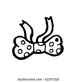 caricatura de corbata de arco