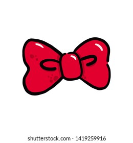 bow tie cartoon hand drawn style drawing, doodle cartoon