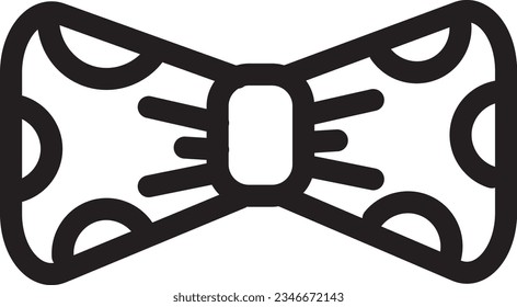 Bow Tie Circus Outline Icon