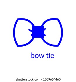 bow tie for clothing. vector illustration. isolated on a white background