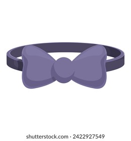 Bow tie collar icon cartoon vector. Cloth care pet. Scarf coat costume