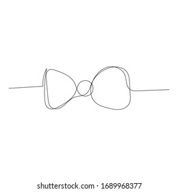 bow tie continuous line pattern