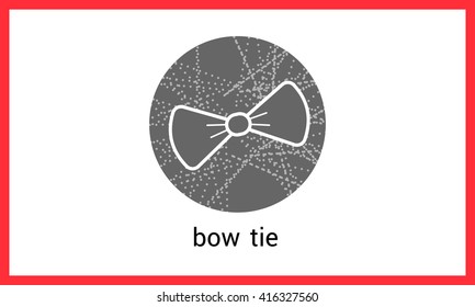 Bow tie contour outline vector eps icon