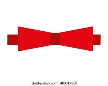 bow tie decoration icon vector illustration design