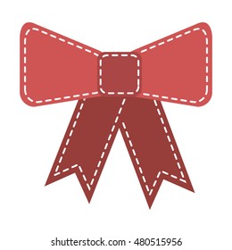 bow tie decoration icon vector illustration design