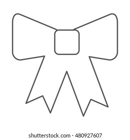 bow tie decoration icon vector illustration design