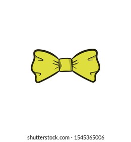 Bow Tie Doodle Color Simple Hand Stock Vector (Royalty Free) 1545365006 ...