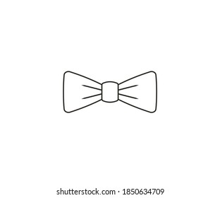 Bow tie, dress code icon. Vector illustration.
