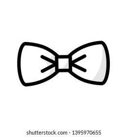 Bow Tie Flat Icon Design Vector