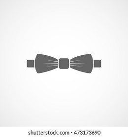 Bow Tie Flat Icon On White Background