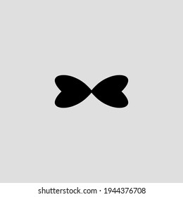  Bow tie flat icon. Simple style man fashion symbol. Logo design element. T-shirt printing. eps10. Vector for sticker.