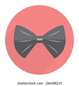 Bow tie Flat modern design with shadow Vector illustration