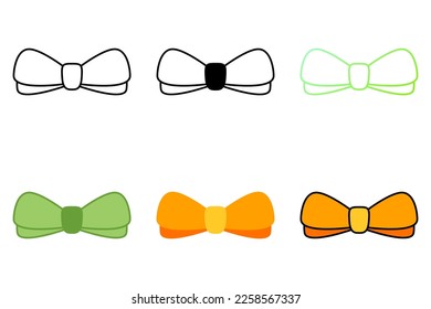 Bow Tie in flat style isolated