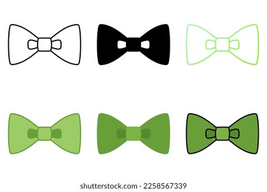 Bow Tie in flat style isolated