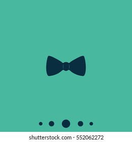 Bow tie flat vector icon.