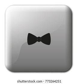 Bow tie flat vector icon.