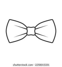 Bow tie graphic icon. Bow tie isolated sign on white background. Vector illustration