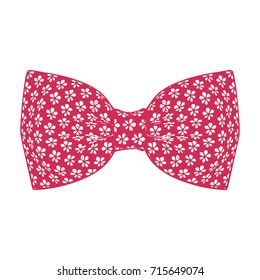 Bow tie. Grenadine color. Vector illustration