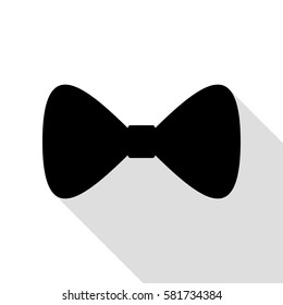 Bow Tie icon. Black icon with flat style shadow path.