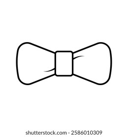 Bow tie icon. Black formal male neck tie symbol. Vector illustration