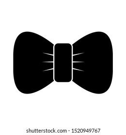 bow tie icon. black vector bow sign