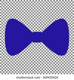 Bow Tie icon. Blue icon on transparent background.