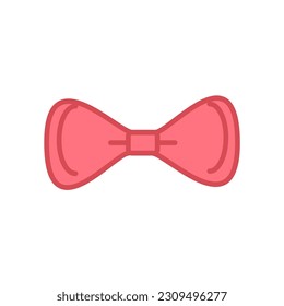 bow tie icon of color style design vector template