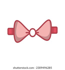 bow tie icon of color style design vector template